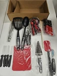 Farberware 30-PIECE Black And Red Kitchen Tool Gadget Starter Set *new*. Fixed Price $27.99.