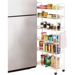 Collections Etc Rolling Pantry Organizer, 10" Kitchen Storage W/6 Shelves. Fixed Price $89.99.