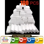 100 Pcs Sponge Eraser Bulk Pack Melamine Cleaning Foam 3/4" Thick Kitchen Bath. Fixed Price $10.99.