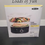 Bella Electric Food Steamer Cooker Healthy Vegetable Steaming Pot Stackable. Fixed Price $30.00.