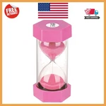 Versatile Unbreakable Pink Sand Hourglass - 15 Min Timer For Kitchen & Office. Fixed Price $12.28.