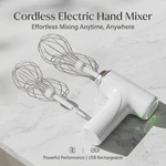 Portable Cordless Electric Hand Mixer Usb Rechargeable For Outdoor Baking Campin. Fixed Price $9.99.