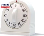 60 Minute Wind Up Timer, Visual Mechanical With Loud Alarm, Manual Countdo. Fixed Price $13.89.