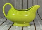 Homer Laughlin Fiestaware Lemongrass Gravy Sauce Boat Server W/ Handle Post 86. Fixed Price $17.99.