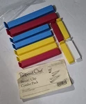 Pampered Chef Twixit Clip Combo Pack #2643 Blue Yellow & White Retired. Fixed Price $15.00.