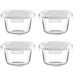 H.jss Wdjs Round Glass Food Storage Containers With Small, WHITE-2CUP. Fixed Price $36.07.