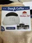 Kitheea Stainless Steel Dough Kitchen Set W/ Cookie Cutters, Silver/black. Fixed Price $17.74.