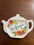 New Pioneer Woman Wildflower Whimsy Tea Bag Holder Spoon Rest, W/tag. Fixed Price $7.00.
