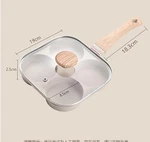 Egg Frying Pan, Pancake With Lid Nonstick 4 Cups Fried Aluminium All. Fixed Price $10.99.