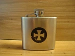 Stainless Steel Flask With Cross 2.5OZ Pocket Drink Holder. Fixed Price $7.27.