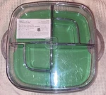 The Pampered Chef: Cool & Serve Tray (6 Pieces) Model 2292 Insulated Carrier. Fixed Price $40.00.