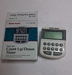 Radio Shack Easy-set Count Up/down Timer 63-878 Digital Kitchen W/ Box Tes. Fixed Price $13.99.