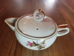 Ucagco China Miniature 4 Oz Teapot Porcelain Vintage Floral Gold Trim W/lid. Ec. Fixed Price $16.50.