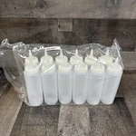 12 Pack Crestware 8 Oz Plastic Squeeze Squirt Bottles Ketchup Condiment Bbq. Fixed Price $12.99.