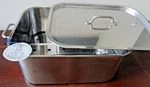Stainless Steel Vented Fish Poacher With Lid Roasting Pan Steamer. Fixed Price $24.99.