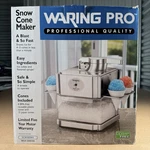 Waring Snow Cone Maker SCM100WS Professional Quality New Sealed Free Shipped. Fixed Price $129.00.