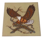 Cleo Teissedre Tile Eagle Trivet Hand Painted Ceramic Coaster Wall 6 Vintage. Fixed Price $17.49.
