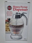 Norpro Premium Honey Syrup Dispenser Pot Jar Glass Bee Hive Pattern 8 Ounce Cap.. Fixed Price $19.80.