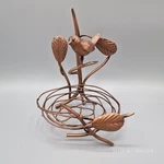 Vintage Bird Branch Nest Copper Candle Holder, French Country Cottage, 8" Tall. Fixed Price $22.99.