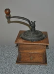 Vtg Imperial Cast Iron & Wooden Coffee Grinder W/adj Hand Crank 1950'S Usa. Fixed Price $48.00.