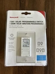 Honeywell 7-DAY Solar Programmable Light Switch Timer 1-POLE White RPLS540A. Fixed Price $34.99.