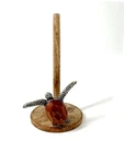 Mud Pie Turtle Paper Towel Holder Wooden Beach Nautical Kitchen Decor. Fixed Price $18.99.