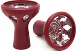 Silicone Hookah Bowl With Hurricane Crystal Glass Core (red) "free Shipping". Fixed Price $20.99.