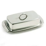 Norpro Stainless Steel Covered Butter Dish, 6 X 3 Inches. Fixed Price $18.41.