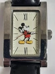 Disney / Sii Ladies Watch: Mickey Mouse (MU0941) Chrome Rectangle - Lot 10. Fixed Price $20.00.