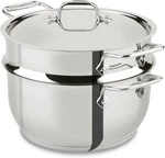 New All-clad 5-QUART Steamer Set Stainless Steel. Fixed Price $89.99.