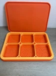 Pampered Chef #2493 Silicone Ice Cream Sandwich Maker - Orange. Fixed Price $14.55.