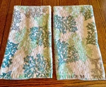 2 New Sonoma Coastal Blue Coral Tropical Sea Beach Ocean Bath Hand Towels. Fixed Price $10.00.