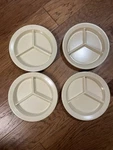 Carlisle Dallas Ware Melamine Deep Dish Divided 9 Plate Set Of 4. Fixed Price $28.00.