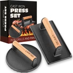 Burger Press Heavy-duty Cast Iron Smashed Meat Steak Weight Grill Griddle. Fixed Price $30.02.