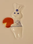 Pillsbury Doughboy Collectors Plates Holding Vegetables Box Included. Fixed Price $95.00.