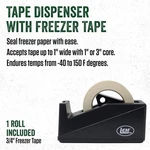 Lem Tape Dispenser & Freezer Accepts Up To 1" Wide Includes Roll. Fixed Price $11.89.