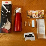 Isi Vintage Supreme Whipped Cream Dispenser & Dessert Maker Red. Fixed Price $40.00.