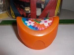 Vintage Hippie Orange Pringles Chip-on The Go Snack Travel Container- Free Ship. Fixed Price $21.50.