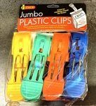Jumbo High-quality Plastic Beach Towel / Snack Chip Food Bag Clips 4 Pack. Fixed Price $14.99.