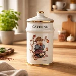Hummel Cayenne Vintage M.j Spice Jar Ars 1987 White Gold Trim Japan. Fixed Price $25.00.
