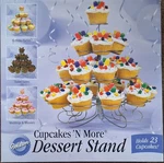 Wilton Cupcakes-n-more Dessert Display Stand #307-826 Holds 23 Cupcakes!!. Fixed Price $39.99.