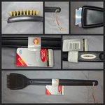 Farberware 16" Bbq Grill Brush W/scraper Brass/steel Dishwasher Safe New W/tags. Fixed Price $9.10.