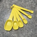 Vintage Rubbermaid Measuring Spoon Set Lemon Yellow #2231 Thru #2236. Fixed Price $8.00.