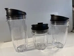 Nutri Ninja Bottles Cups Canisters Set Of 36,24, 16 Oz. Fixed Price $18.99.