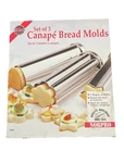Norpro 3656 Canape Bread Molds Star, Flower And Heart Shaped. Set Of Pans. New. Fixed Price $17.10.