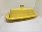 Euc Fiestaware Sunflower Yellow Large Covered Butter Dish. Fixed Price $34.99.