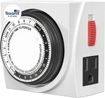 Heavy Duty Mechanical 24 Hour Timer Dual Outlet 3-PRONG Accurate Indoor For Lamp. Fixed Price $19.14.
