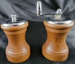 Trade Chef Salt & Pepper Shaker Grinder Mill Set Wood Look Resin Vintage. Fixed Price $13.87.