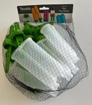 Tovolo Elements Reusable Twin Ice Pop Mold Set Of 4 Green White Plastic. Fixed Price $12.45.