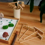 Zen Garden Tools Kit Accessories - Japanese Decor Rake Set Min.... Fixed Price $35.73.